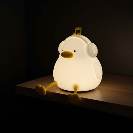 Kinder Nachtlicht Ente mit Kopfhörern Floppy Leucht-Funktion Pally Shop