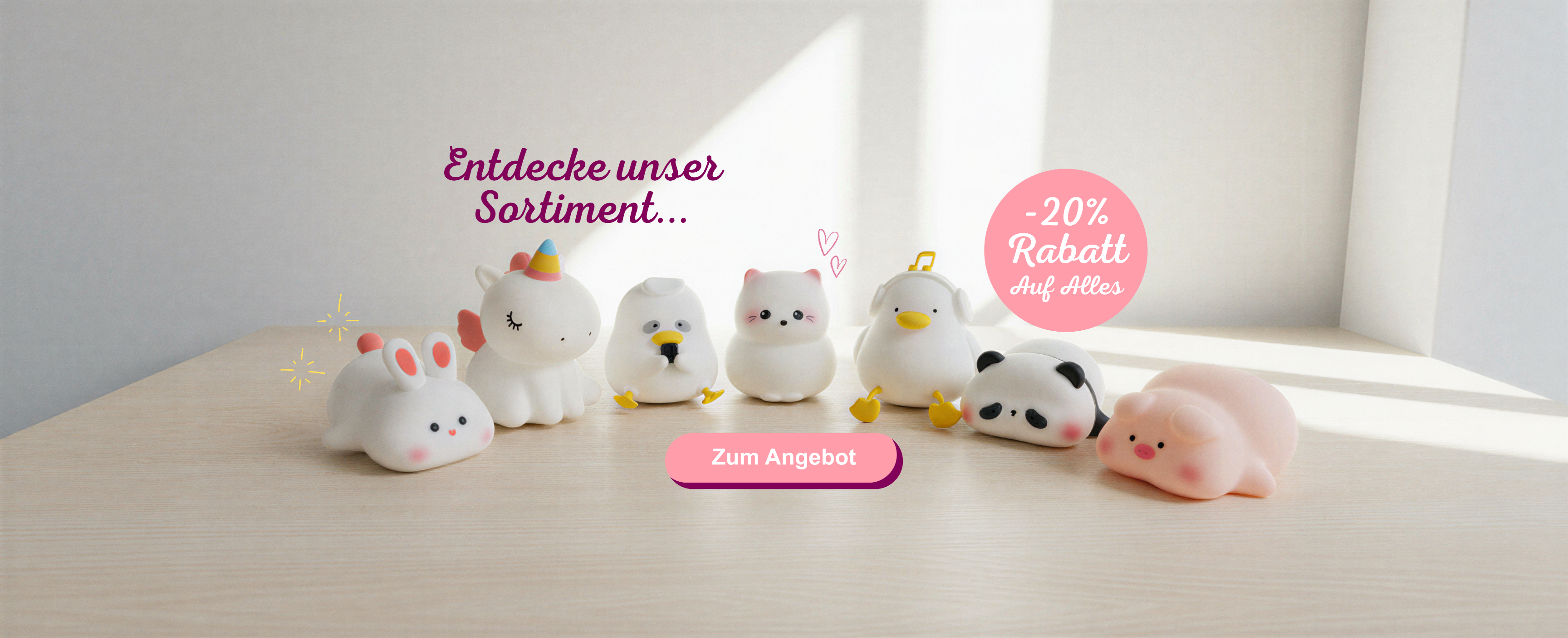 Pally Shop Startseite Banner 20% Aktion