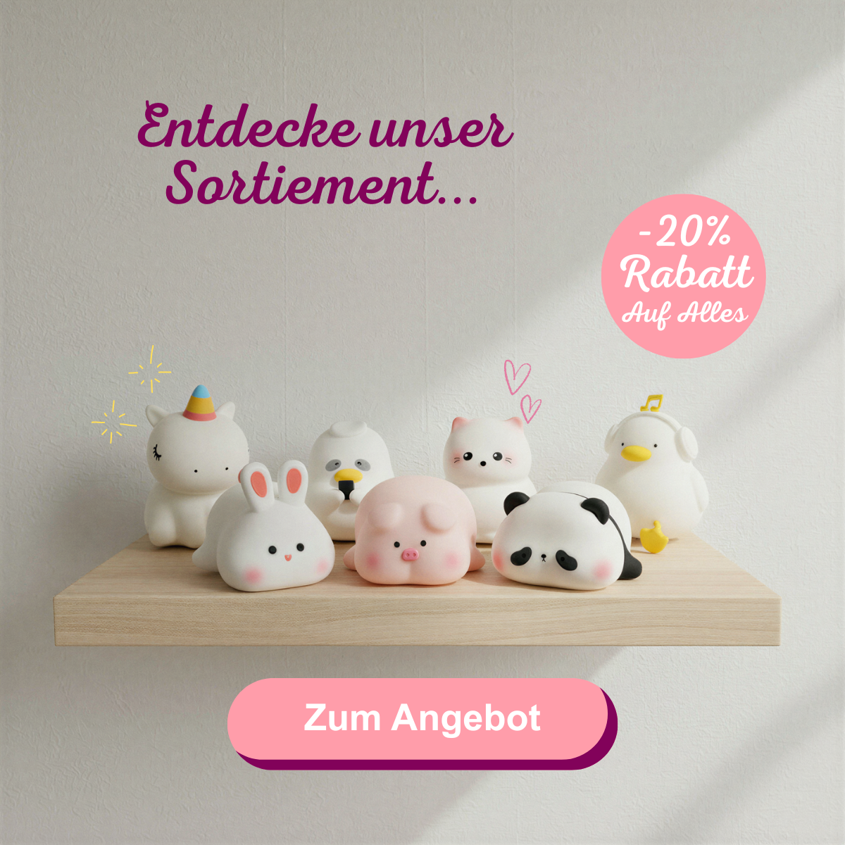 Pally Shop Startseite Banner 20% Aktion